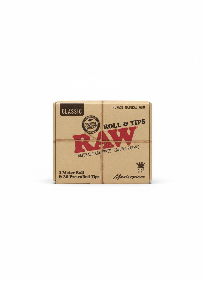 Raw Klassische Natur unraffiniertes Rollen papierrollen